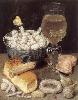 George Flegel : Still-Life with Bread and Confectionary